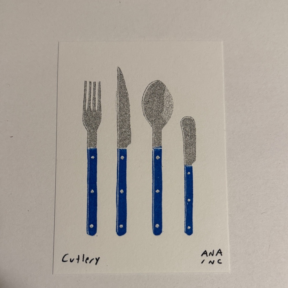 Ana Inciardi Mini Print, Cutlery